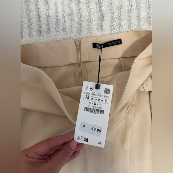 NWT Zara Wrap Skirt with Bow Detail - Picture 3 of 3